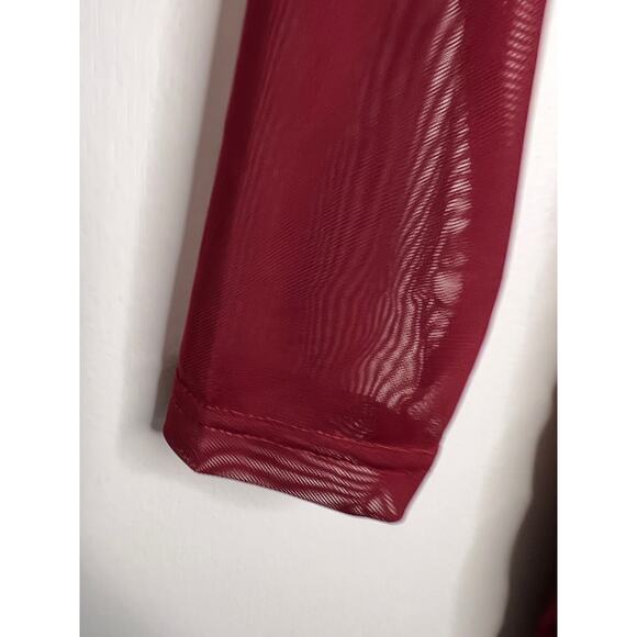 Womens Relipop Merlot Long Sleeve Long Party Dress Size Small NWT - Picture 4 of 9